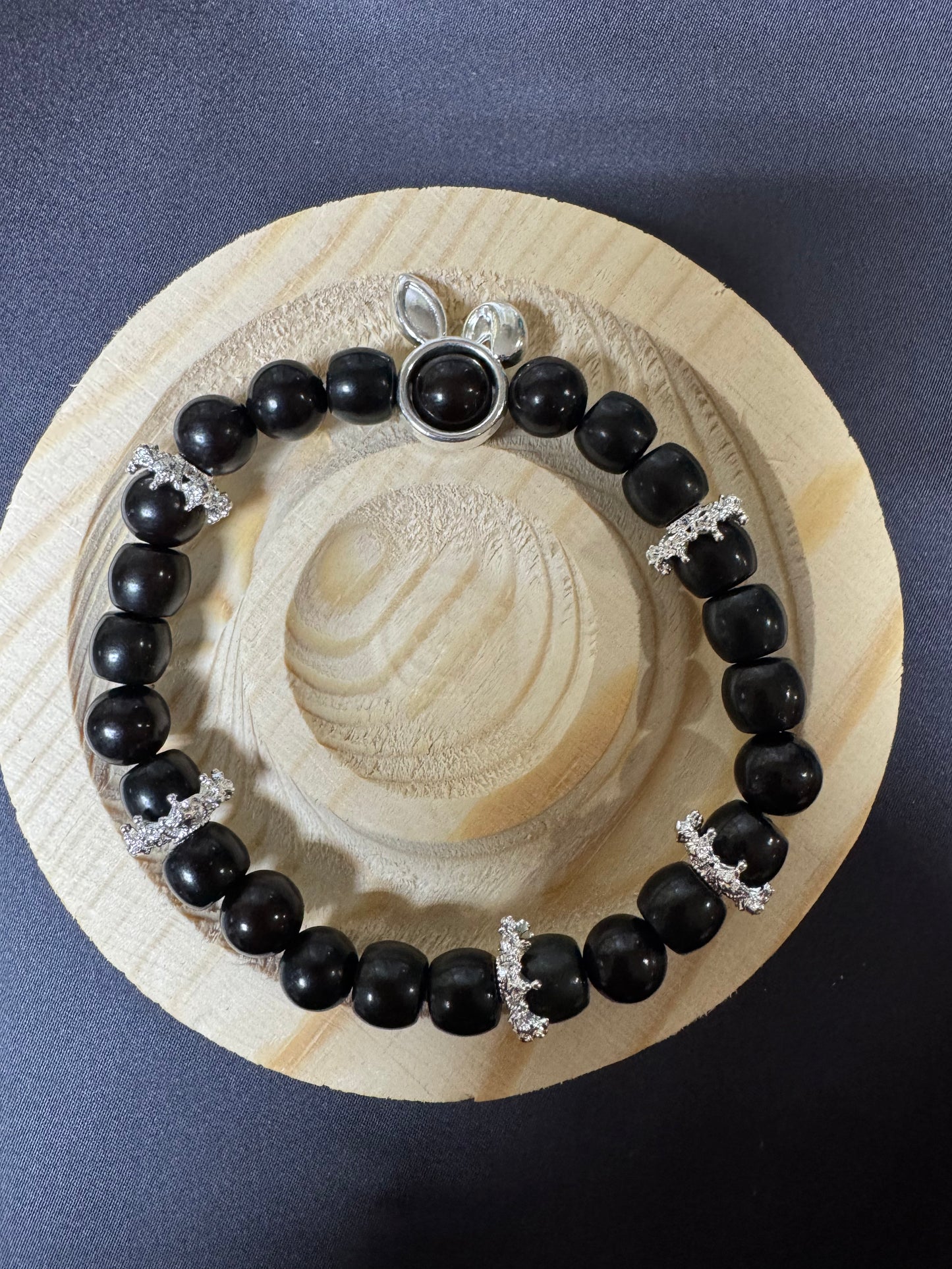 Bodhi Black Silver Bunny (A23)