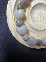 Bodhi Ash Heart and Green Starlight Bracelet